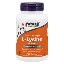 L-Lysine 1000mg 100tbs NOW Foods