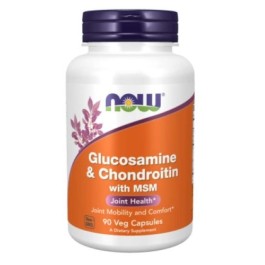 Glucosamine & Chondroitin with MSM 90Veg Capsules Nowfoods
