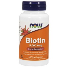 Biotin 5.000 60 caps NOW Foods