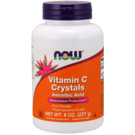 Vitamin C Crystals Ascorbic Acid 227g NOW Foods