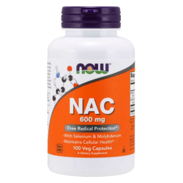 NAC 600mg 100vcaps NOW Foods