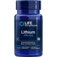 Lithium  1000mg 100 vcaps LIFE Extension
