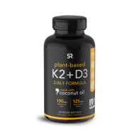 Vitamina K2 + D3 100mcg K2. 125mg D3 60s SPORTS Research